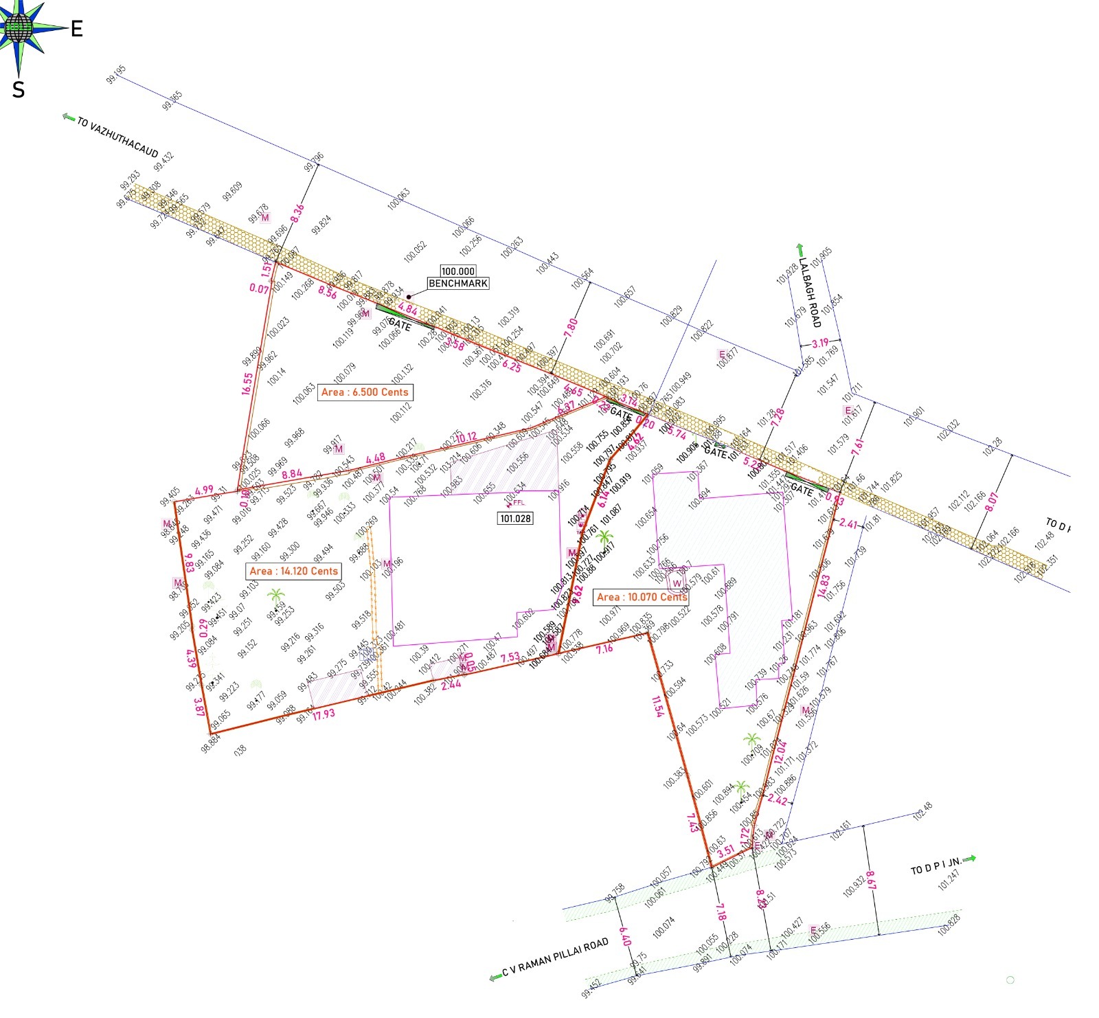 Land survey plan